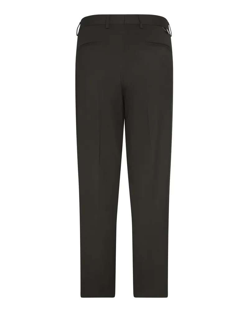 Low Brand Men's Trousers Brown Wool Blend Brown