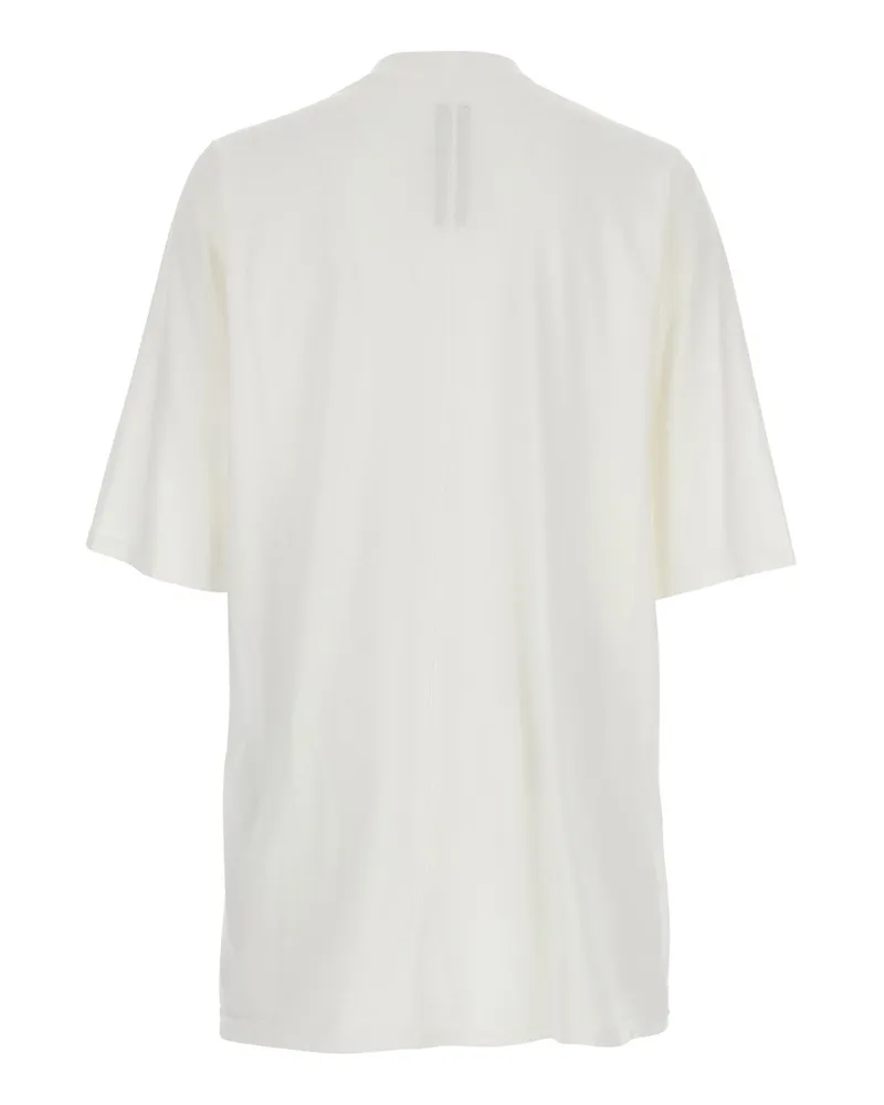 Rick Owens Men's T-Shirt Crew Neck White Cotton T-Shirts And Polos White