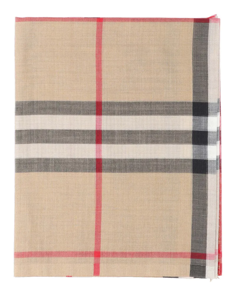 Burberry Women's Scarfs Beige Wool Beige