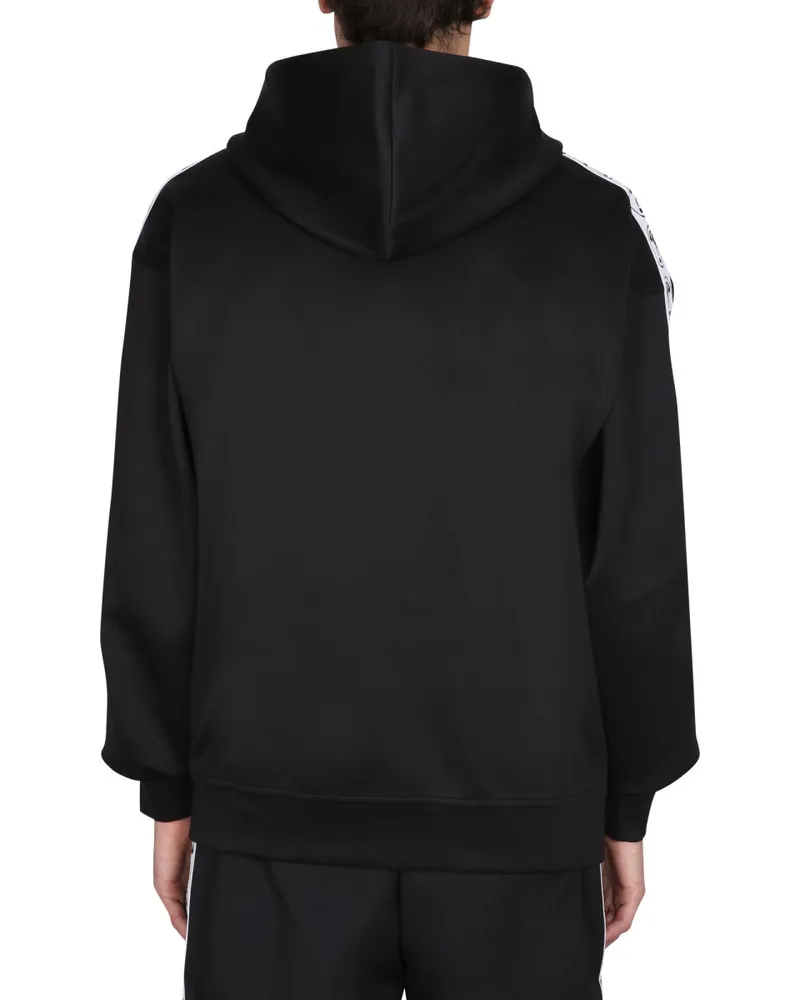 Moschino Logo-Embroidered Sweatshirt — Black Black