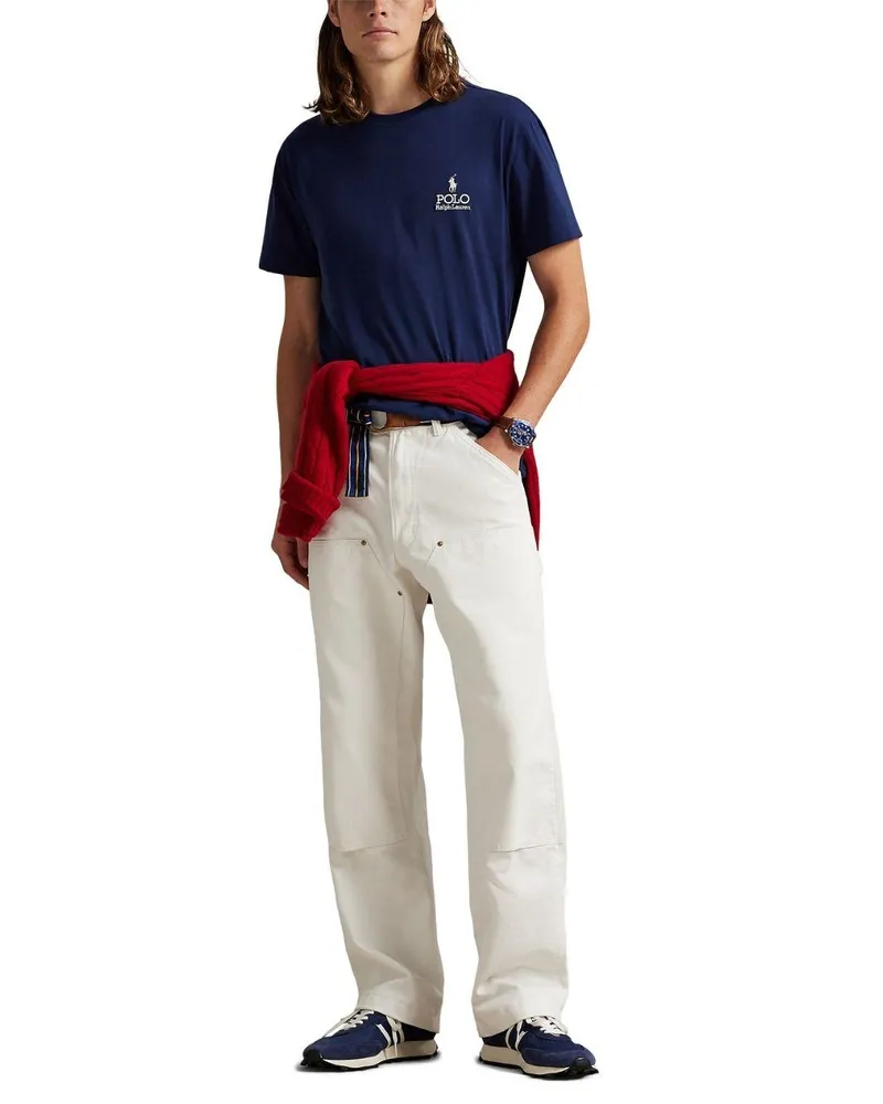 Ralph Lauren Men's T-Shirt Crewneck Blue T-Shirts And Polos 