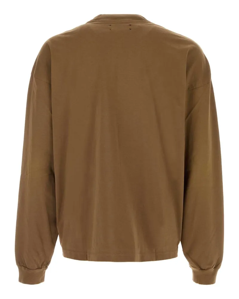Amiri Script Sweatshirt — Brown Brown