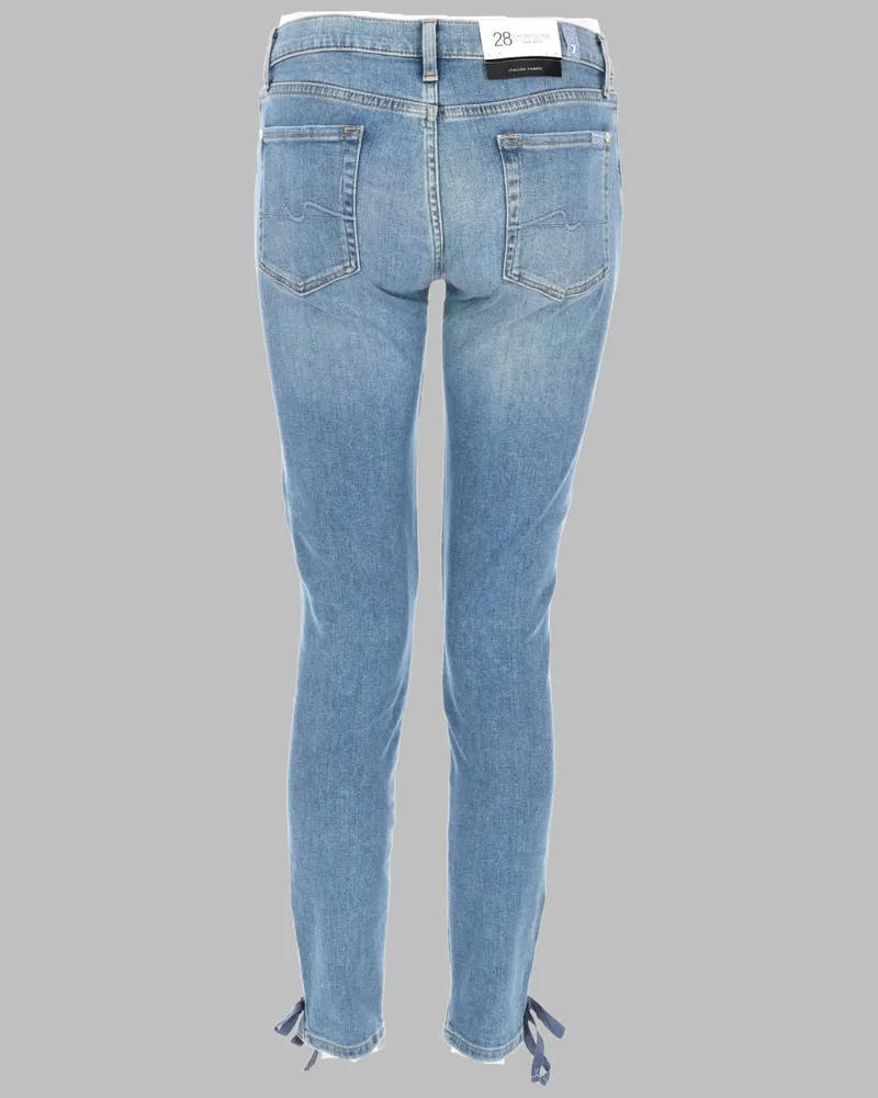 7 for all mankind Cotton Denim Jeans — Blue Blue