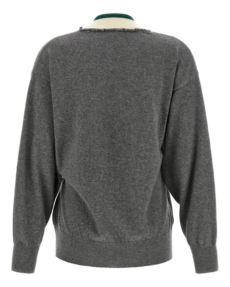 Dries van Noten Toma Cardigan — Gray Gray