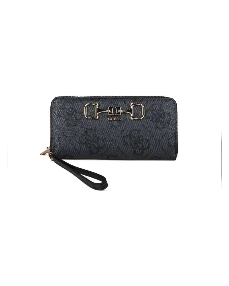 Guess Women's Wallet Coal Logo Polyurethane Bags Black