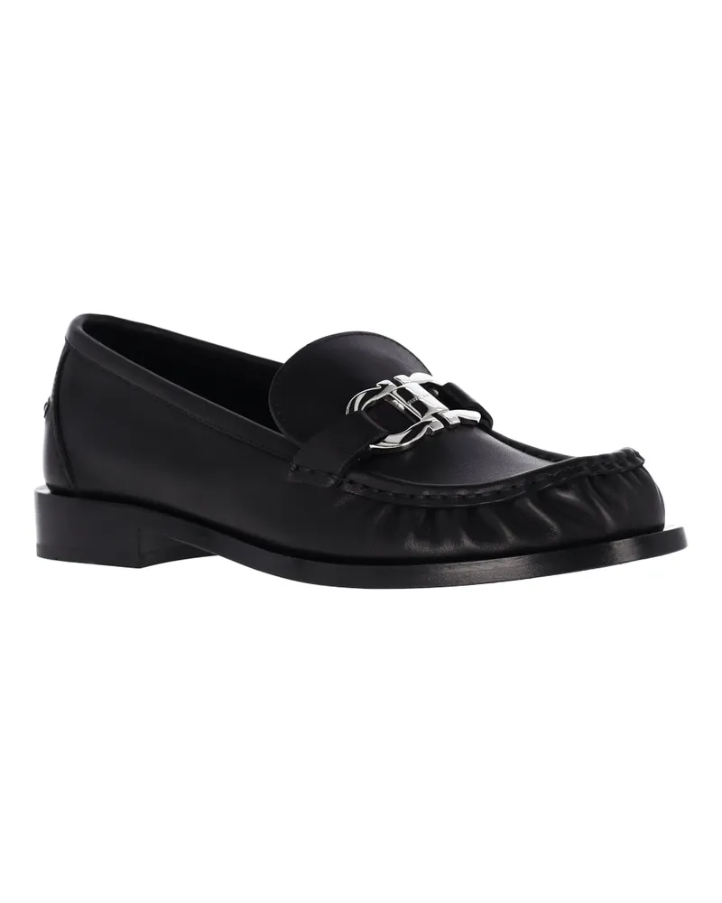 Ferragamo Women's Flat Shoes Black Upper: Bos Taurus Black