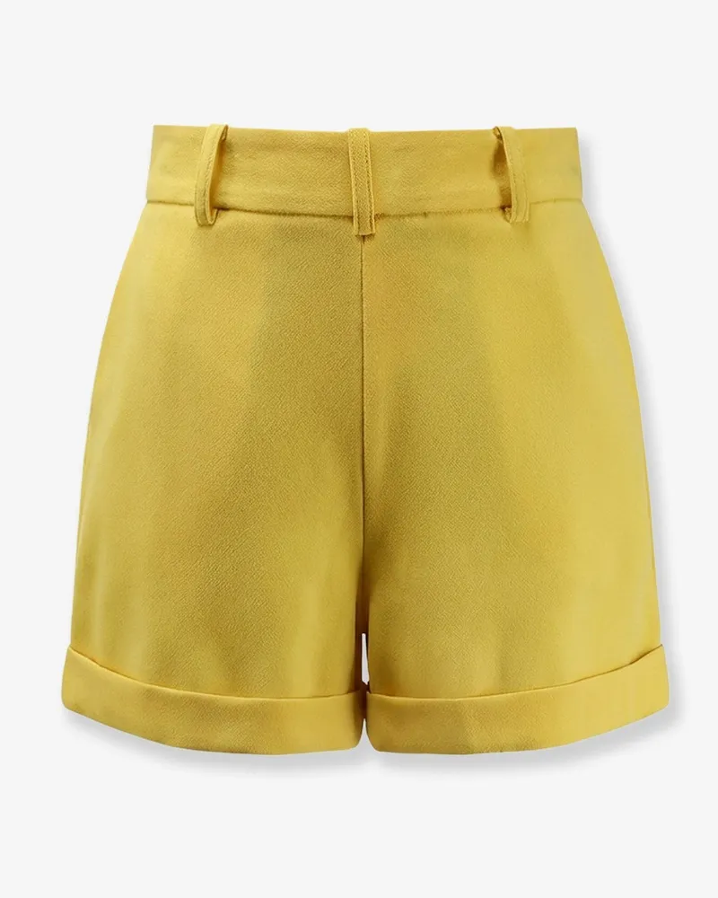Elisabetta Franchi Women's Events Shorts Yellow Polyester Yellow