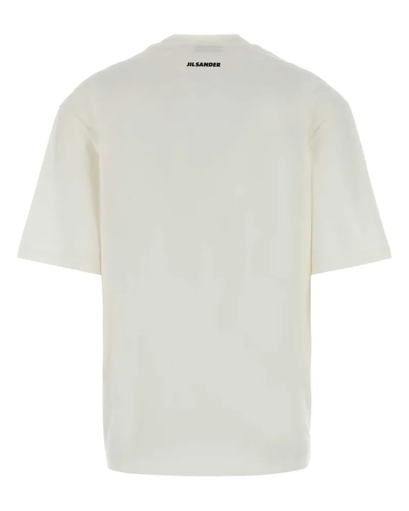 Jil Sander Women's White Cotton T-Shirt Coldshadephotograph Exterior Exterior: T-shirts And Polos White