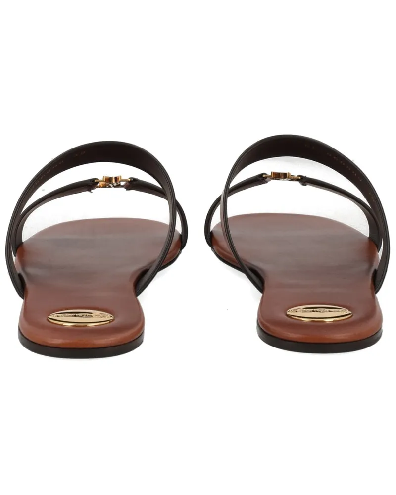 Saint Laurent Babylone Sandals — Brown Brown