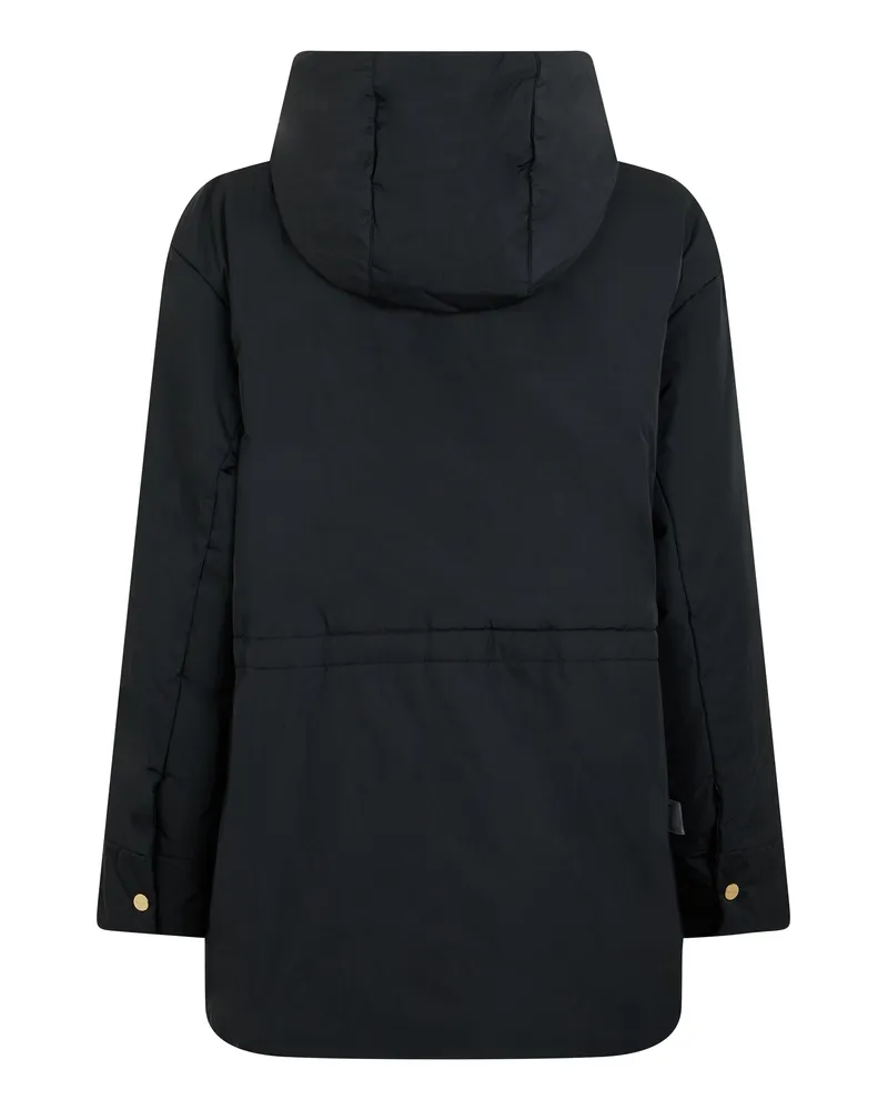 Max Mara Hooded Padded Padded Jacket — Black Black
