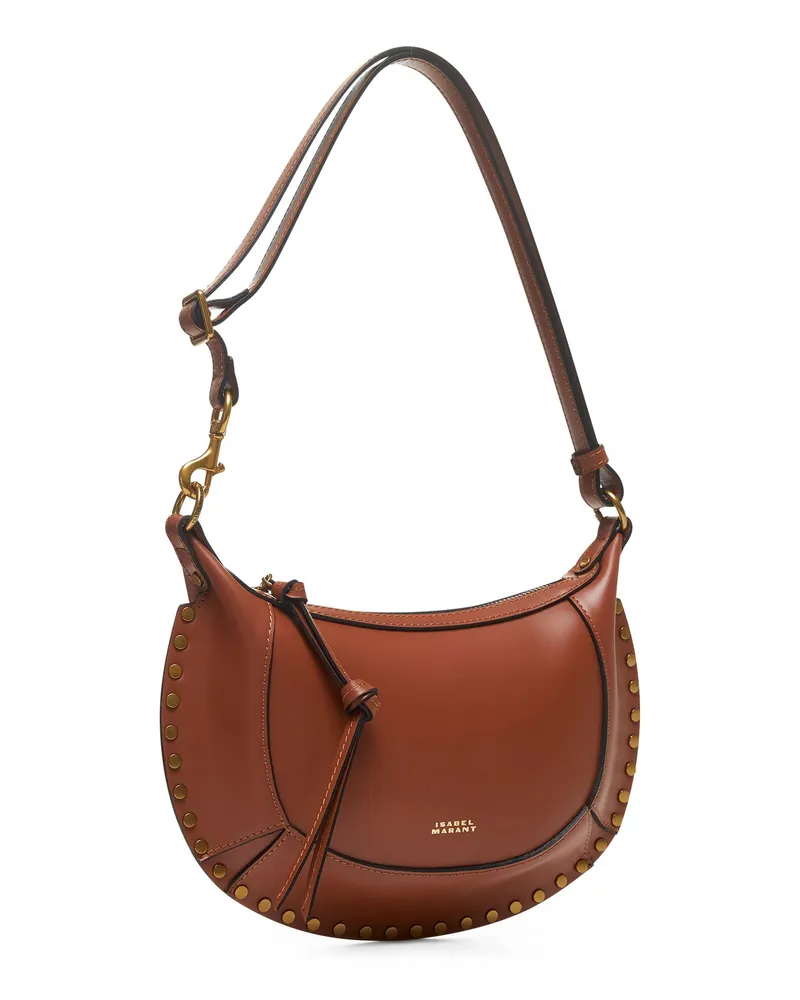 Isabel Marant Women's Shoulder Bag Oskan Moon Brown Leather Calf Brown