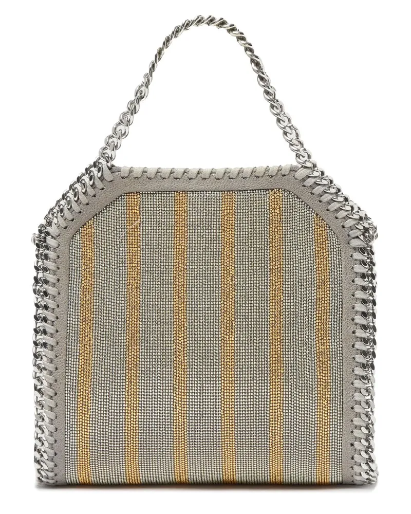 Stella McCartney Women's Micro Tote Bag Grey Polyester Handbags Hand Gray