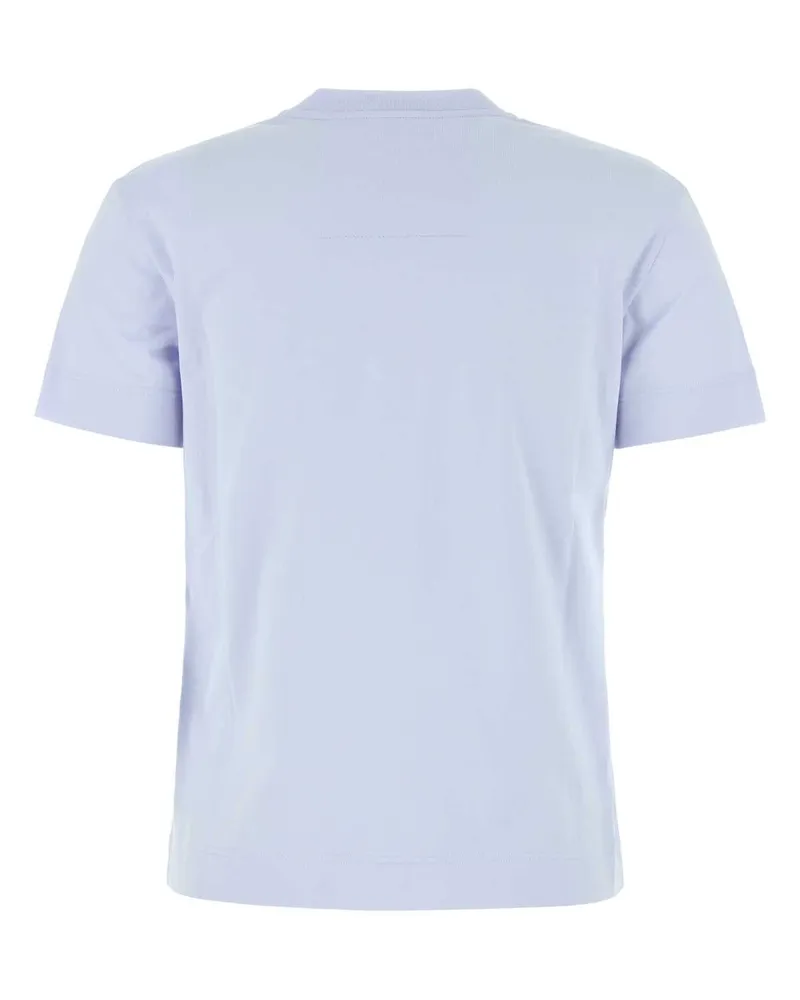 Givenchy Women's Powder Blue Cotton T-Shirt Babyblue Exterior Blue