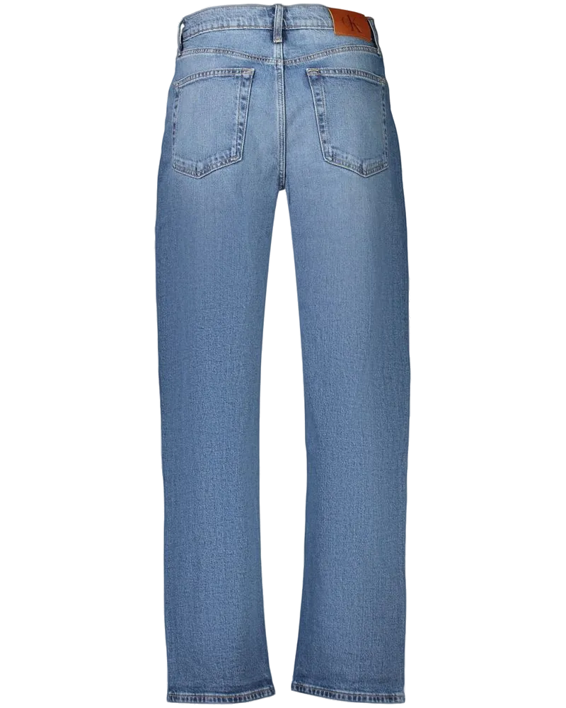 Calvin Klein High-Rise Tapered Jeans — Blue Blue