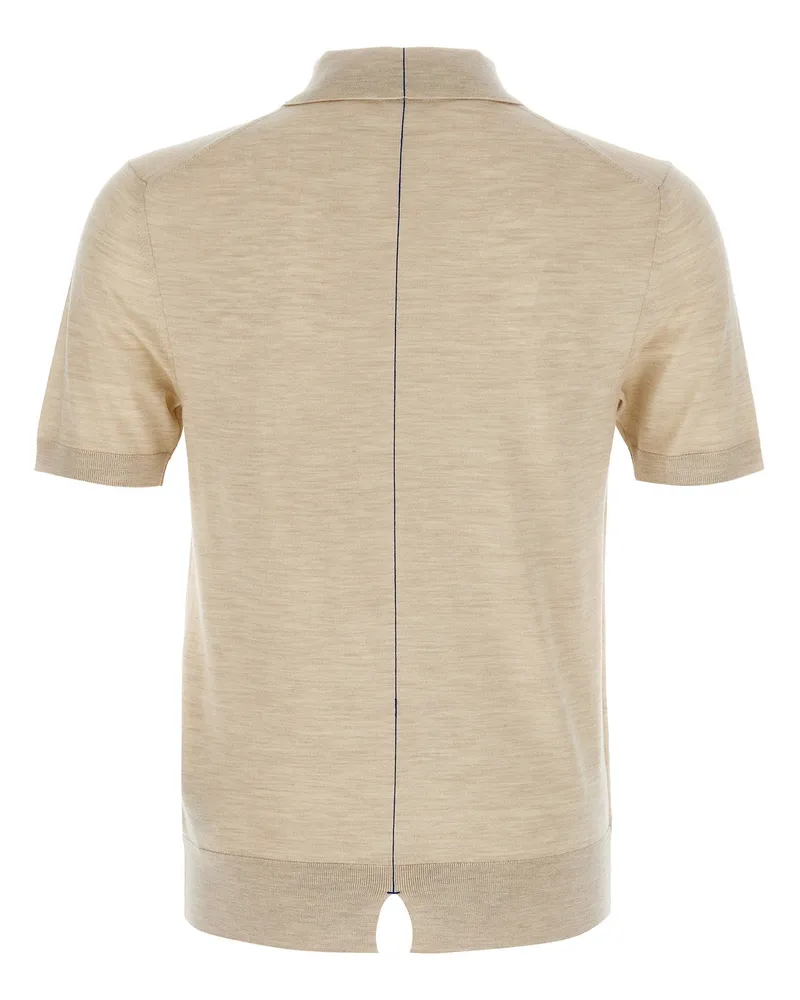 Burberry Wool Polo — Beige Beige