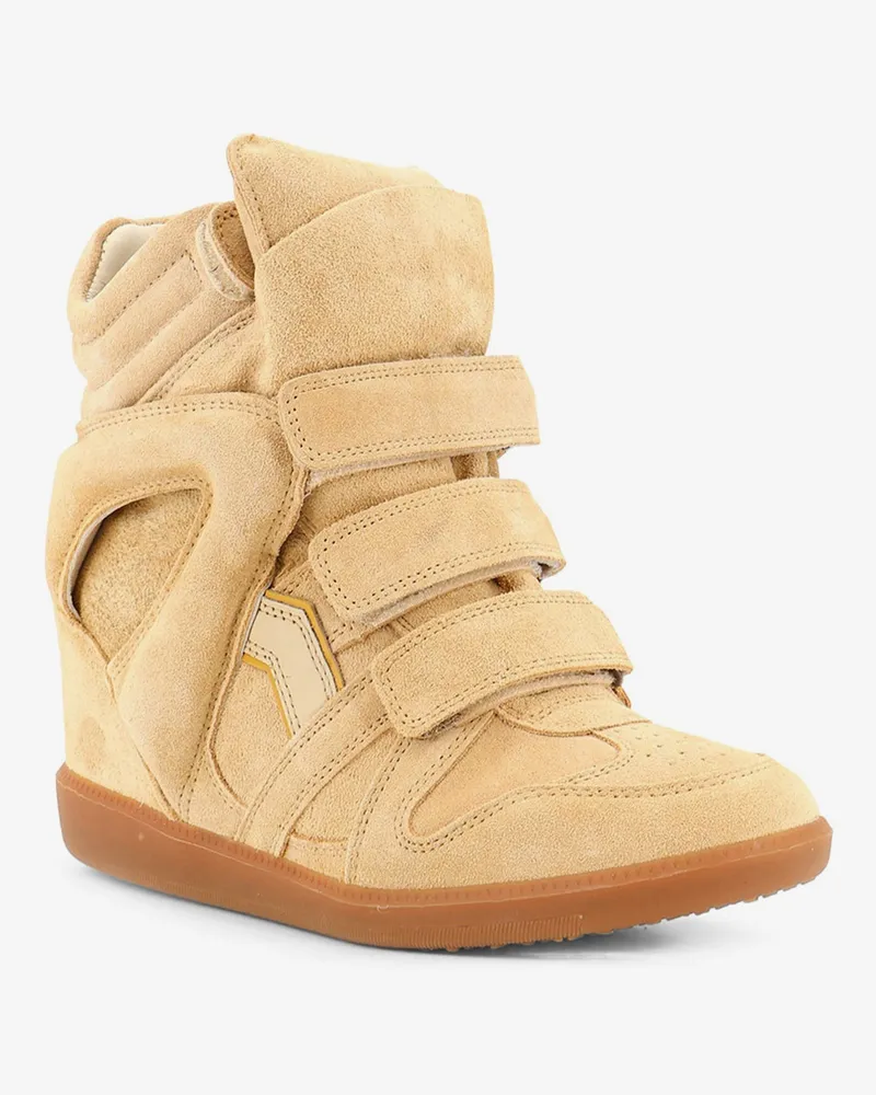 Isabel Marant Women's Sneakers Bekett Suede-Leather Beige Trainers Beige