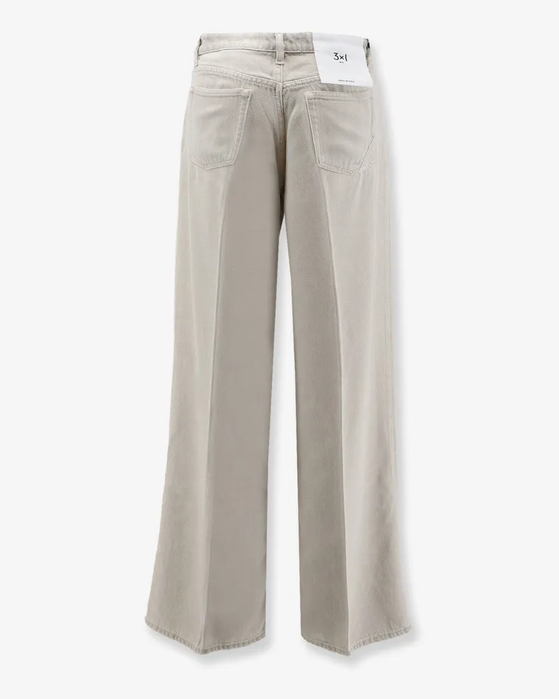 3x1 Women's Denim Trousers Flip Grey Lyocell Gray