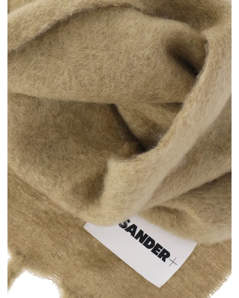 Jil Sander Men's Scarfs Beige Mohair Beige