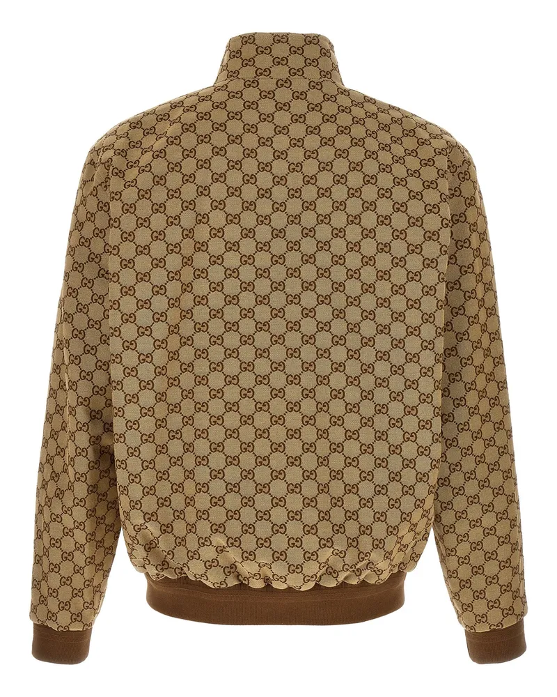Gucci Men's Beige Cotton Bomber Clothing Beige