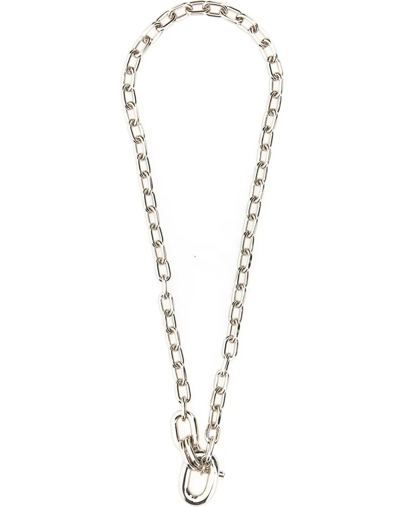 Paco Rabanne Pendant Aluminium Necklace — Silver Silver