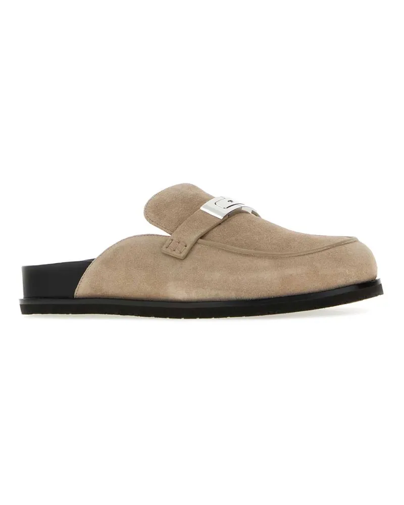 Tory Burch LeeLee Slipper Loafer — Beige Beige