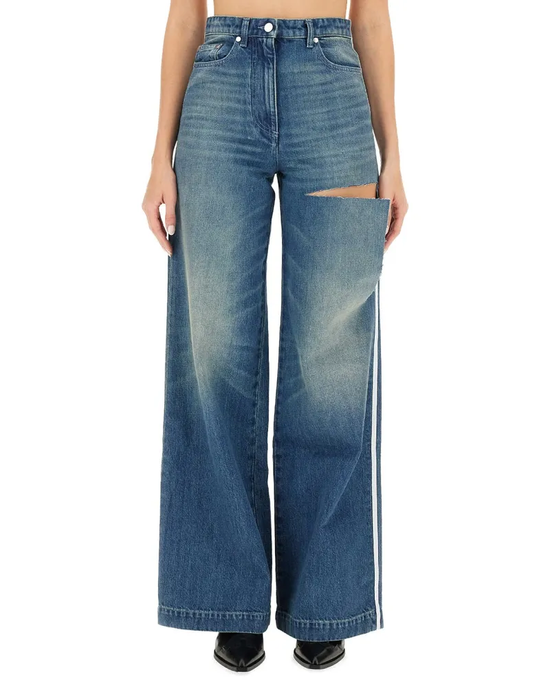 Peter Do Wide Oversize Cotton Jeans — Blue Blue