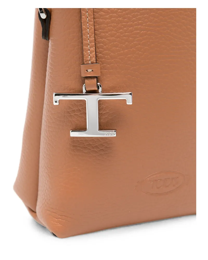 TOD'S T Timeless Top Handle Bag — Brown Brown