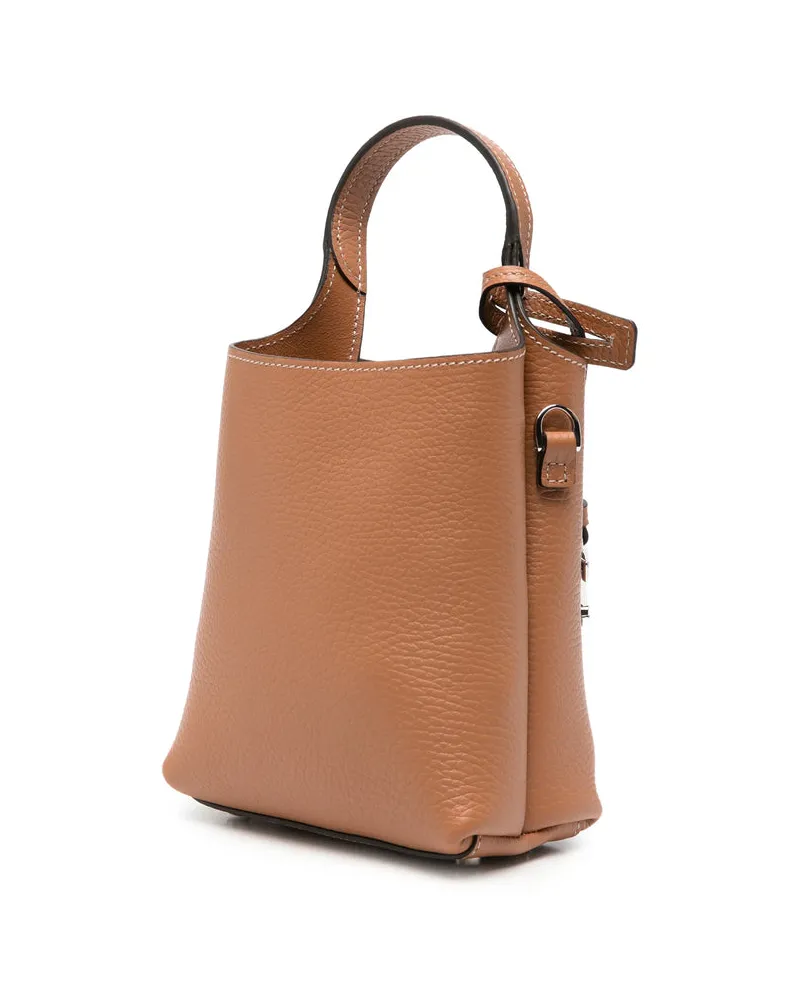 TOD'S T Timeless Top Handle Bag — Brown Brown