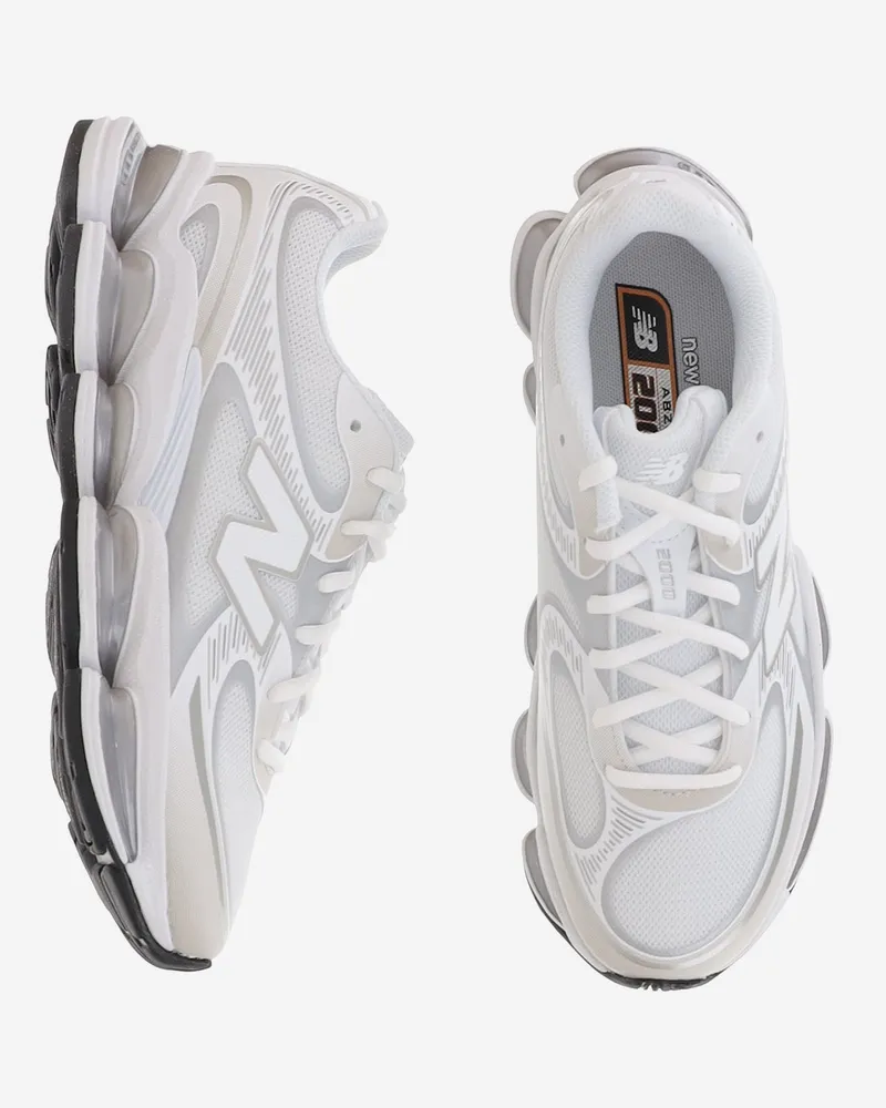 New Balance Unisex Sneakers Abzorb 2000 White Synthetic-Mesh Trainers Synthetic/mesh White