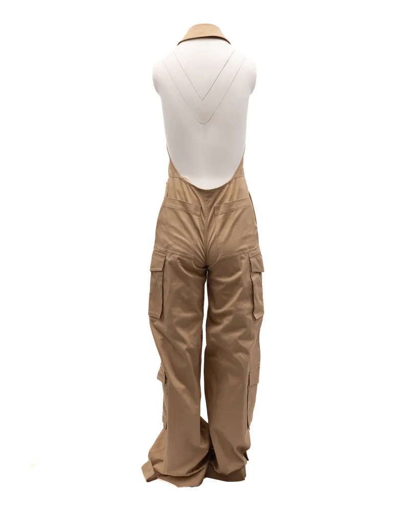 Valentino Garavani Women Beige Jumpsuit With An Open Back Beige