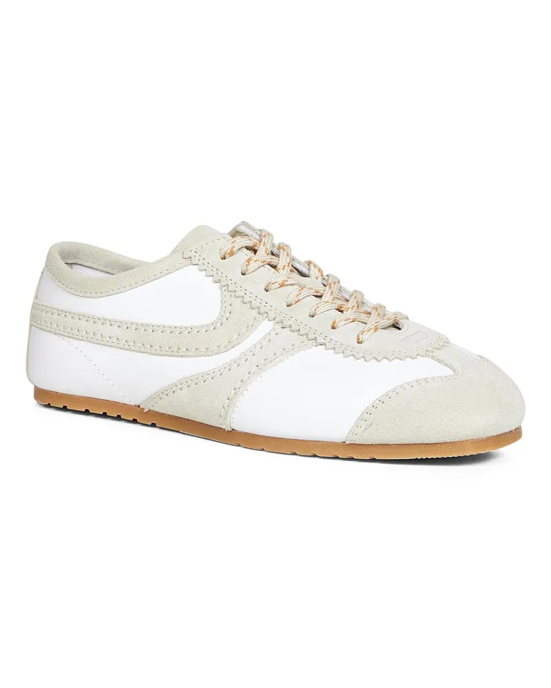 Dries van Noten Women's White Nappa Leather Sneakers Trainers White