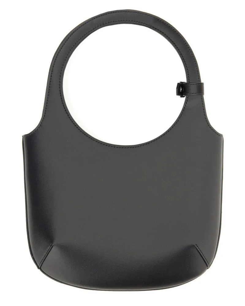 Courrèges Women's Bag Holy Black Leather Handbags Hand Black