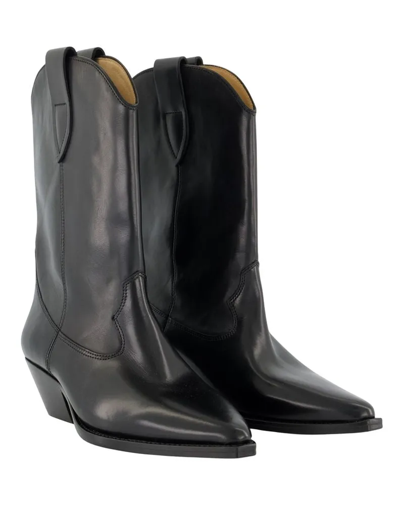 Isabel Marant Women's Duerto Boots Black Calfskin Black