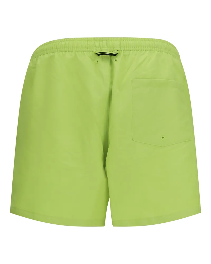 Fred Perry Men Swim Shorts Citron Recycled Polyester Swimwear Sea Clothing Green