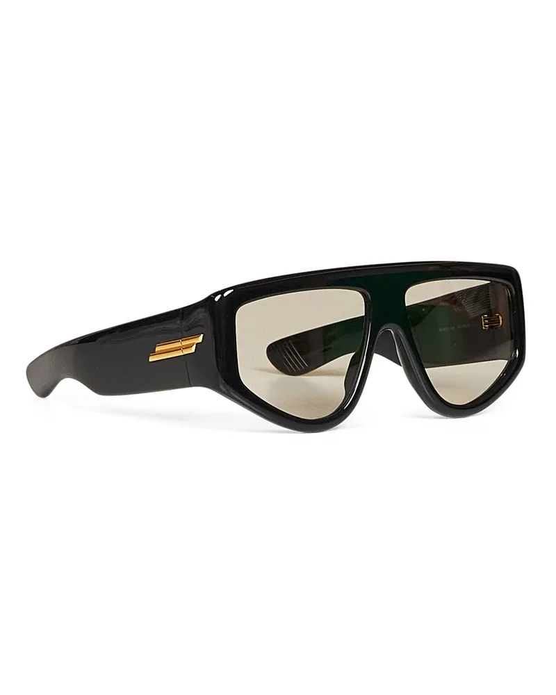 Bottega Veneta Women's Sunglasses Classic Shield Black Acetate Glasses & Frames Black