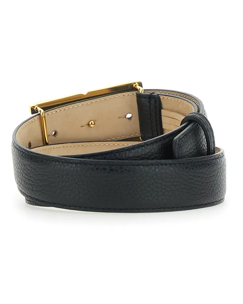 Elisabetta Franchi Women's Belt Ct88s62e2110 Black Leather Black