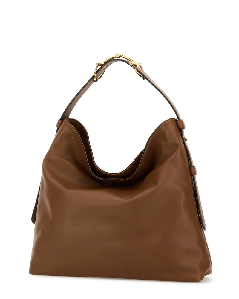 Gucci Women's Caramel Leather Large  Beatrix Shopping Bag Sundial Borse A Mano Brown