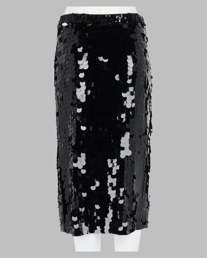 P.A.R.O.S.H. P.A.R.O H. Sequined Skirt — Black Black