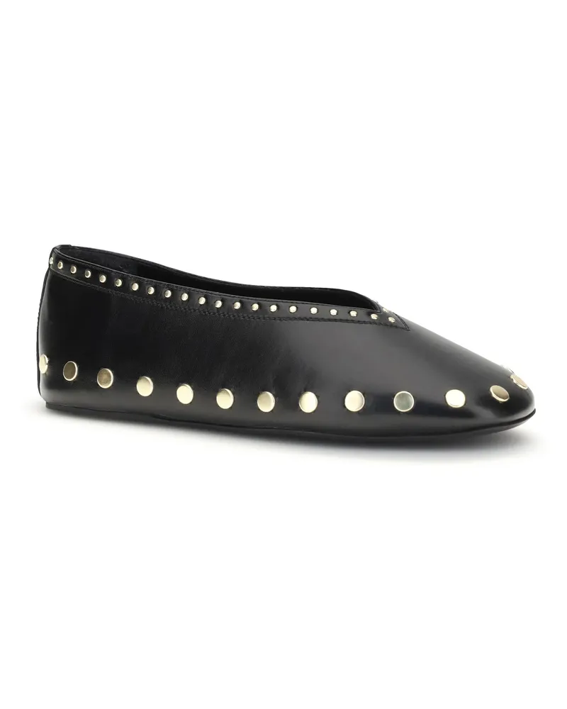 Ganni Women's Ballerina Flats Jenny Black Upper: Viscose Shoes Black