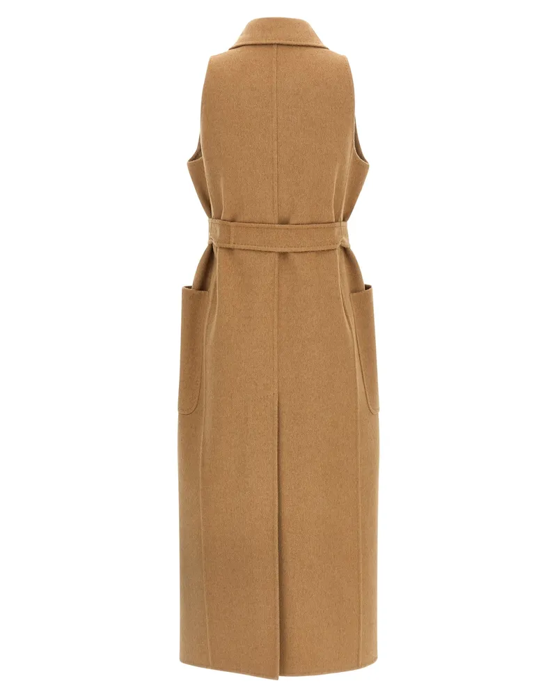 Max Mara Women's Beige Wool Coat Clothing Beige