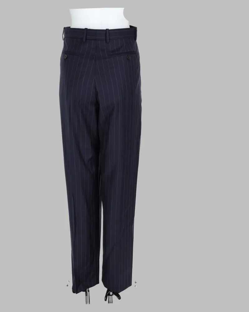Givenchy Striped Wool Trousers — Blue Blue