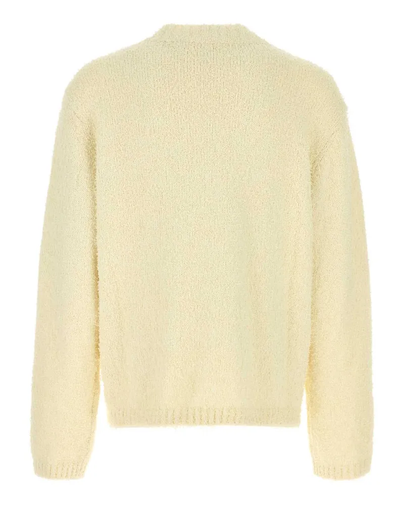 Séfr Men's Ivory Cotton Blend Oversize Odilon Sweater Cream Exterior: Tencel Maglieria Cream