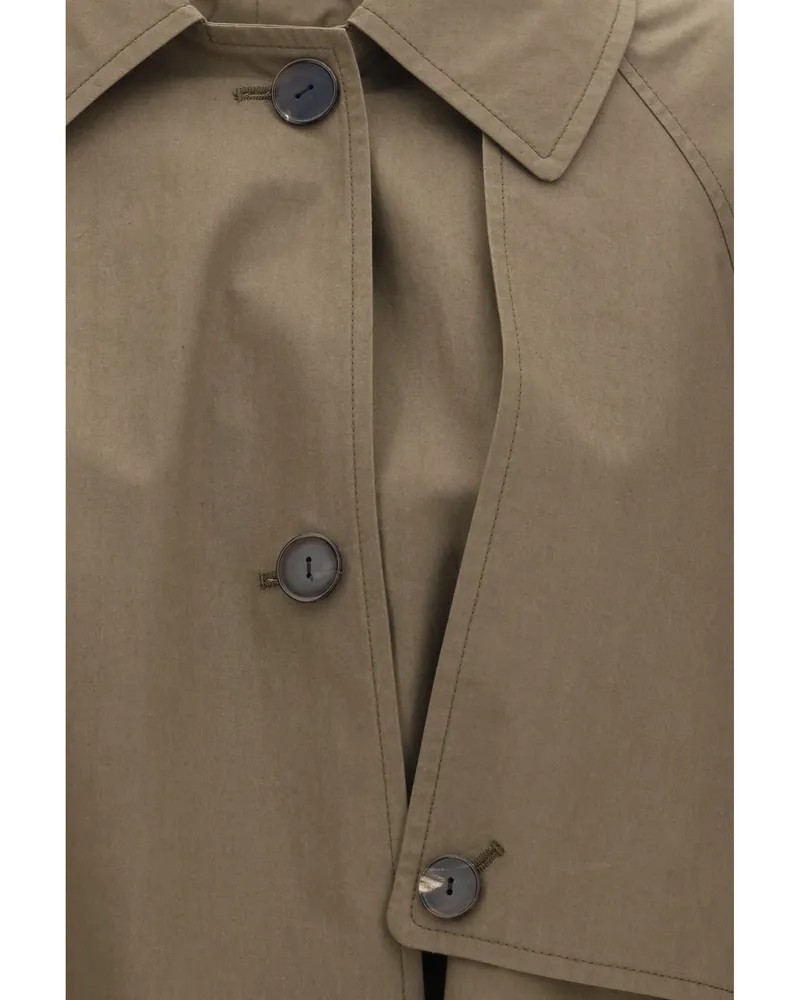Calvin Klein Women's Trench Coat Zeland Cotton Beluga & Raincoats Beige