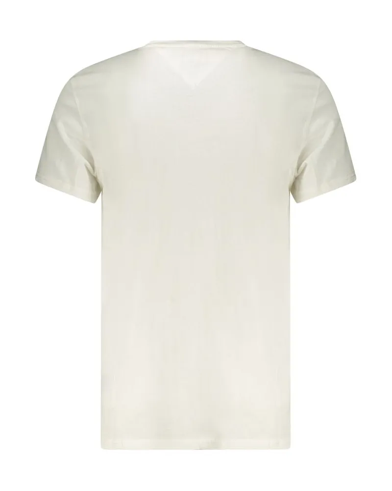 Tommy Hilfiger Logo-Embroidered Cotton T-Shirt — White White