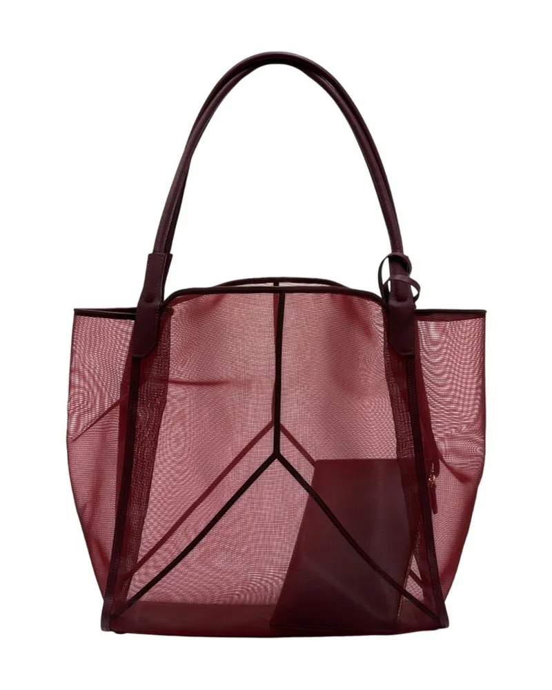 Victoria Beckham Women's Victoria Shopper Bag - Beckham Synthetic Burgundy Totes-Shopping-Bags Burgundy