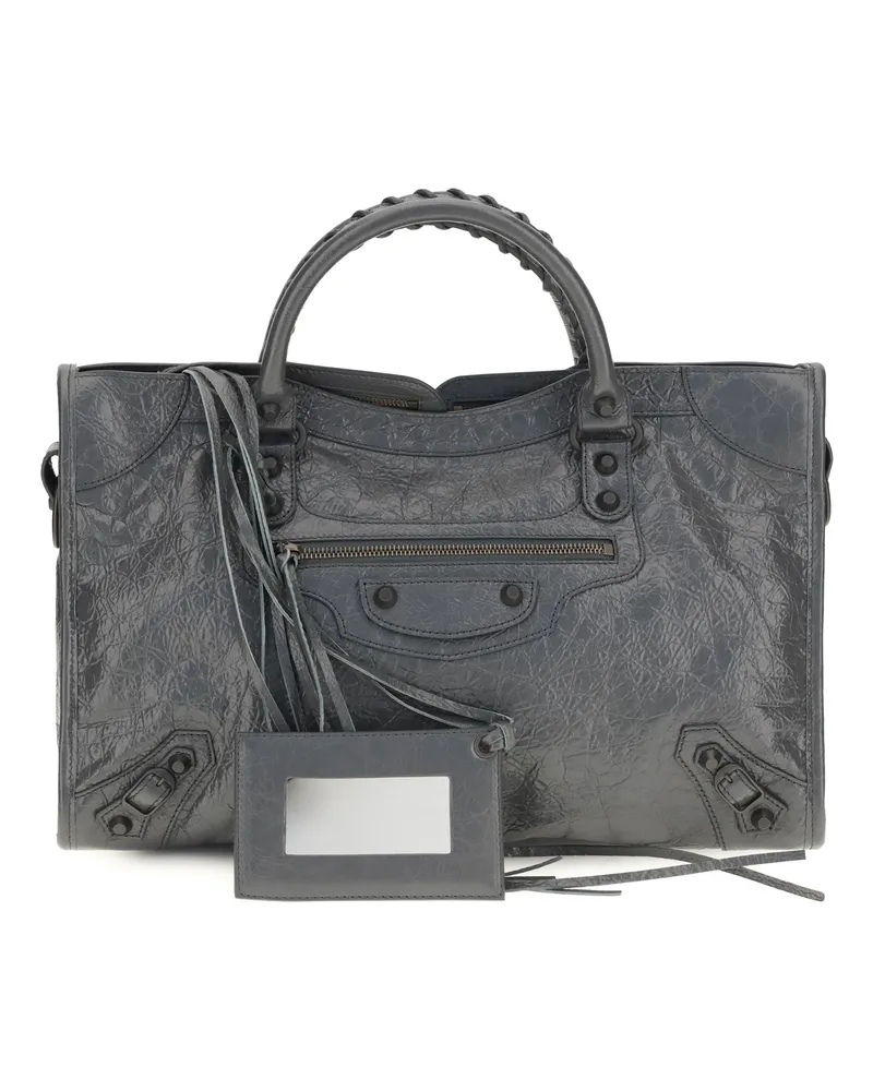Balenciaga Women's Handbag Le City Volcanic Rock Lamb (ovis Aries) Shoulder Bags Gray