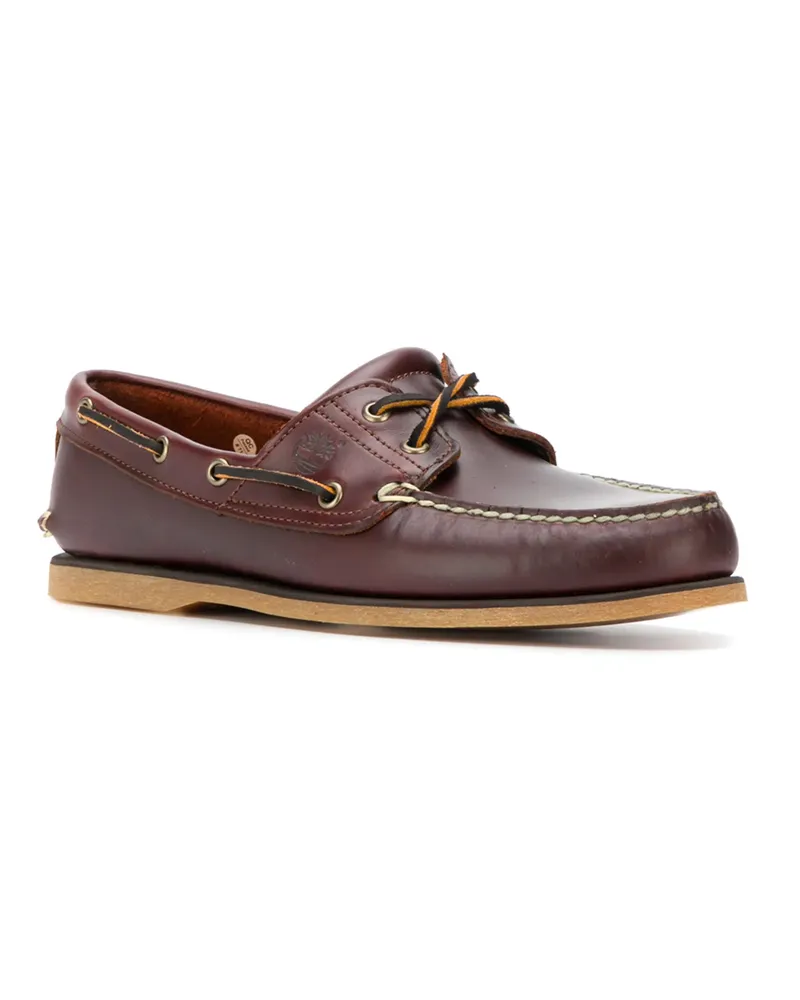 Timberland Men's Boat Moccasins Classic Brown Leather Shoe Brown