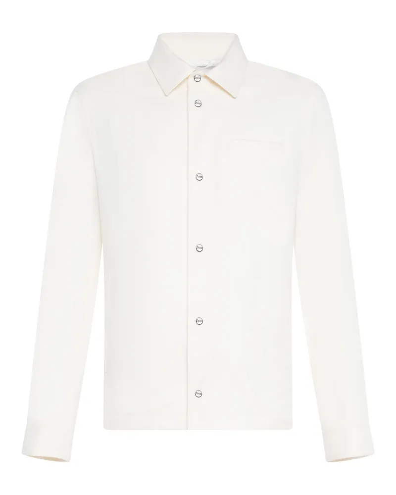 Herno Silk-Cashmere Jacket — White White