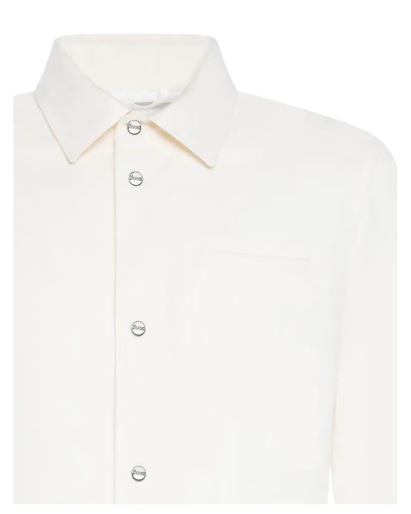Herno Silk-Cashmere Jacket — White White
