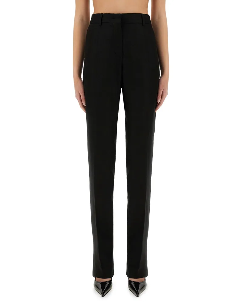 SPORTMAX Viscose Blend Trousers — Black Black